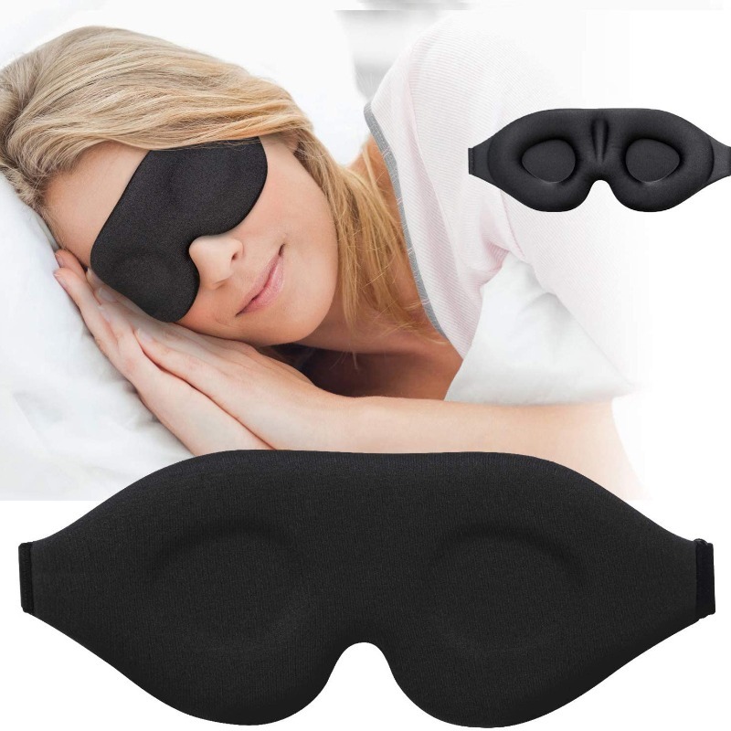 Sleep Eye Mask 3D - 3D Contoured Memory Foam Sleep Mask