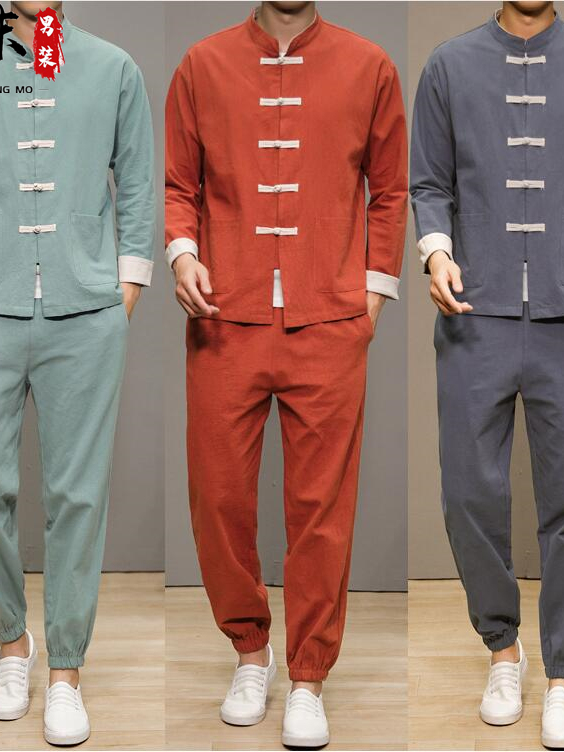 Health & Wellness Kuala Lumpur - Chinese Style Cotton Linen Tang Suit