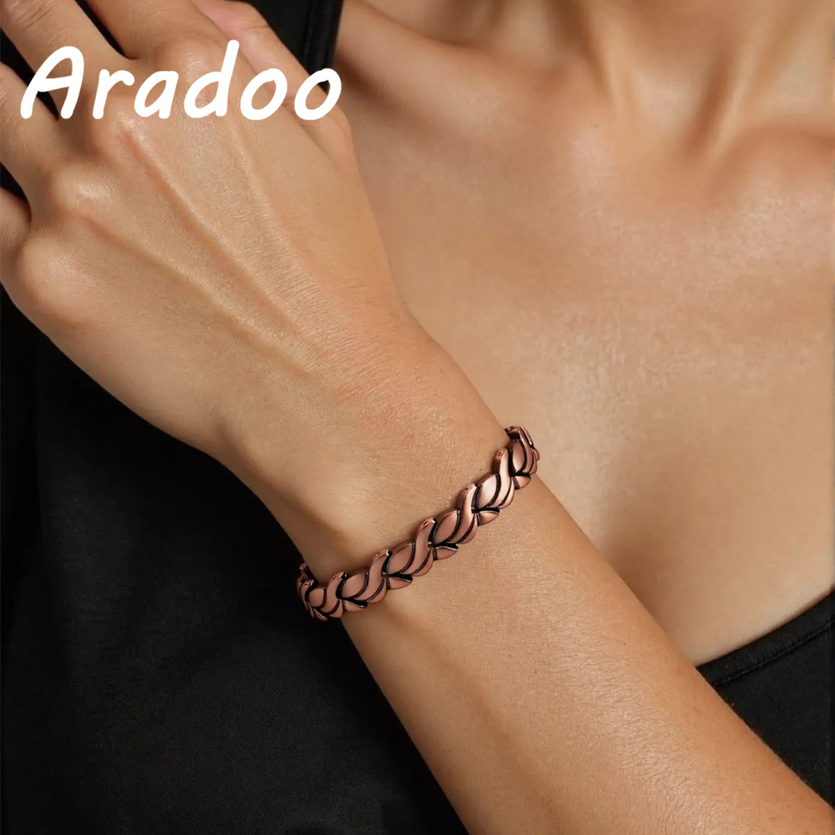 Health Wellness Bracelet - ARADOO Pure Copper Magnetic Bracelet for