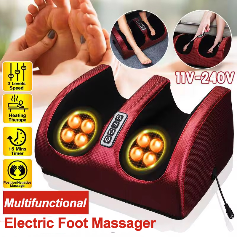 Reflexology Foot Roller - Infrared Heating Electric Foot Massage Shiatsu
