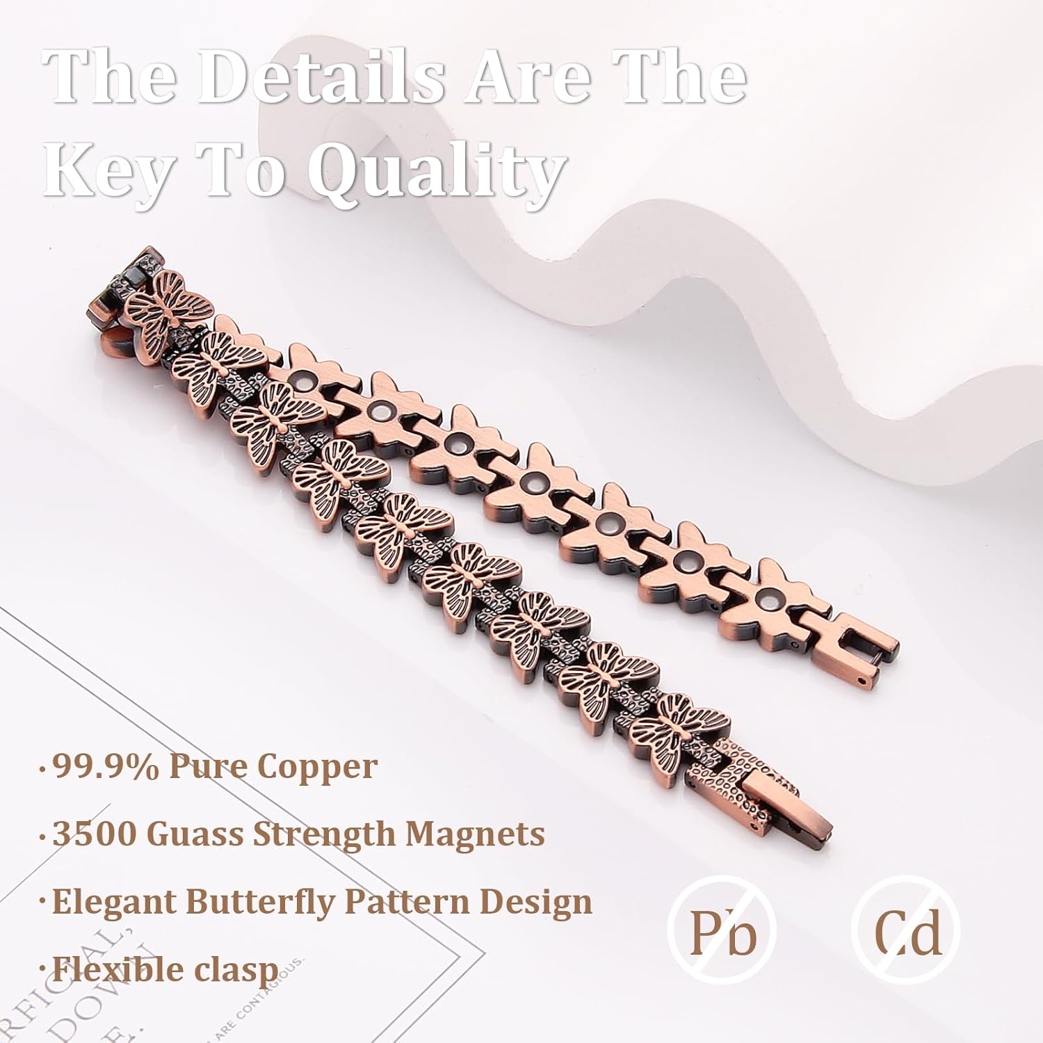 GMOX Premium Copper Magnetic B - огляд і ціна Health Wellness Bracelet