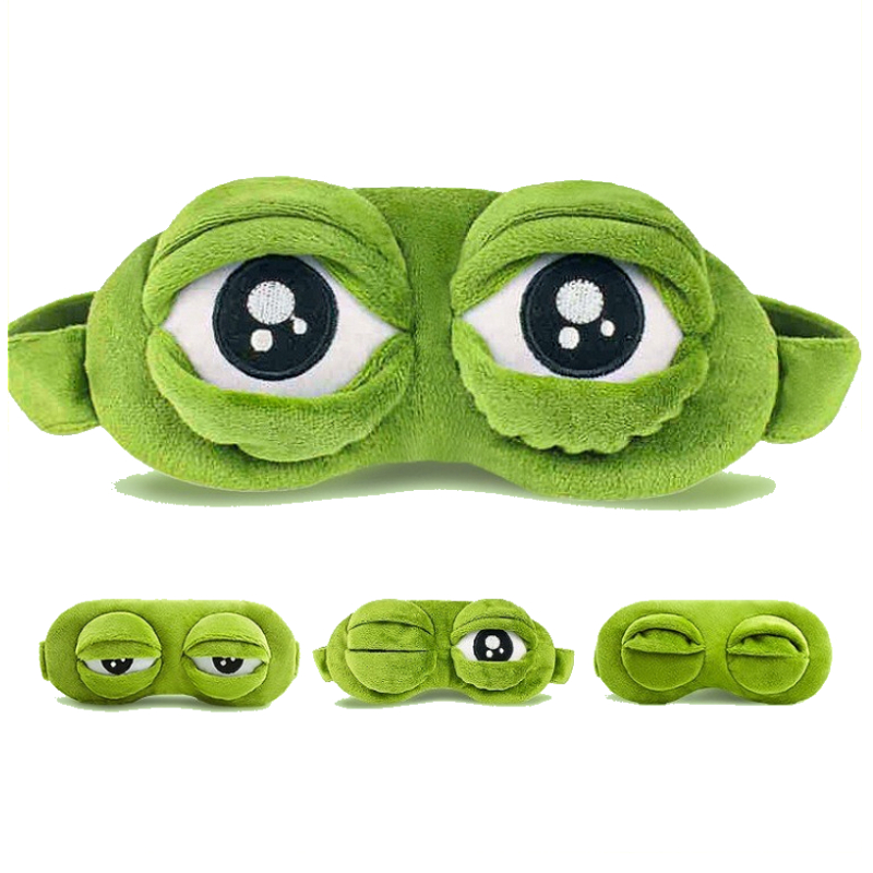 3D Sad Frog Sleep Mask Natural - огляд і ціна Sleep Eye Mask 3D