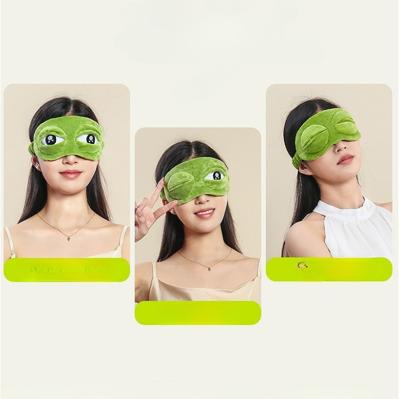 3D Sad Frog Sleep Mask Natural - огляд і ціна Sleep Eye Mask 3D
