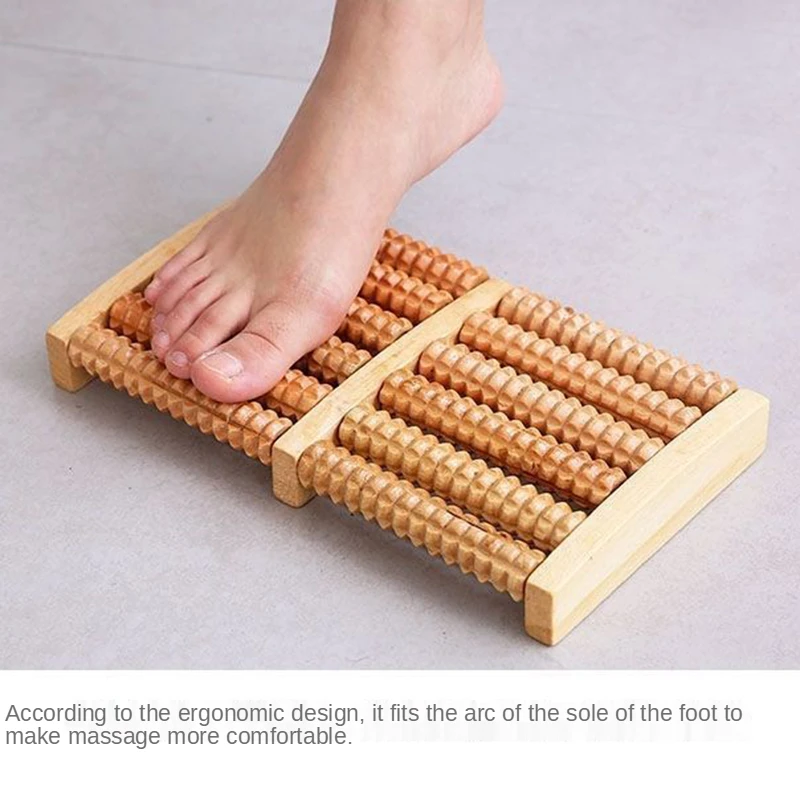 Wooden 6 Row Foot Massager Pai - огляд і ціна Reflexology Foot Roller