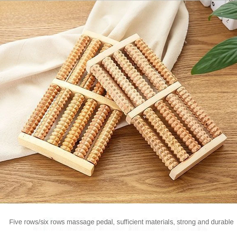 Wooden 6 Row Foot Massager Pai - огляд і ціна Reflexology Foot Roller