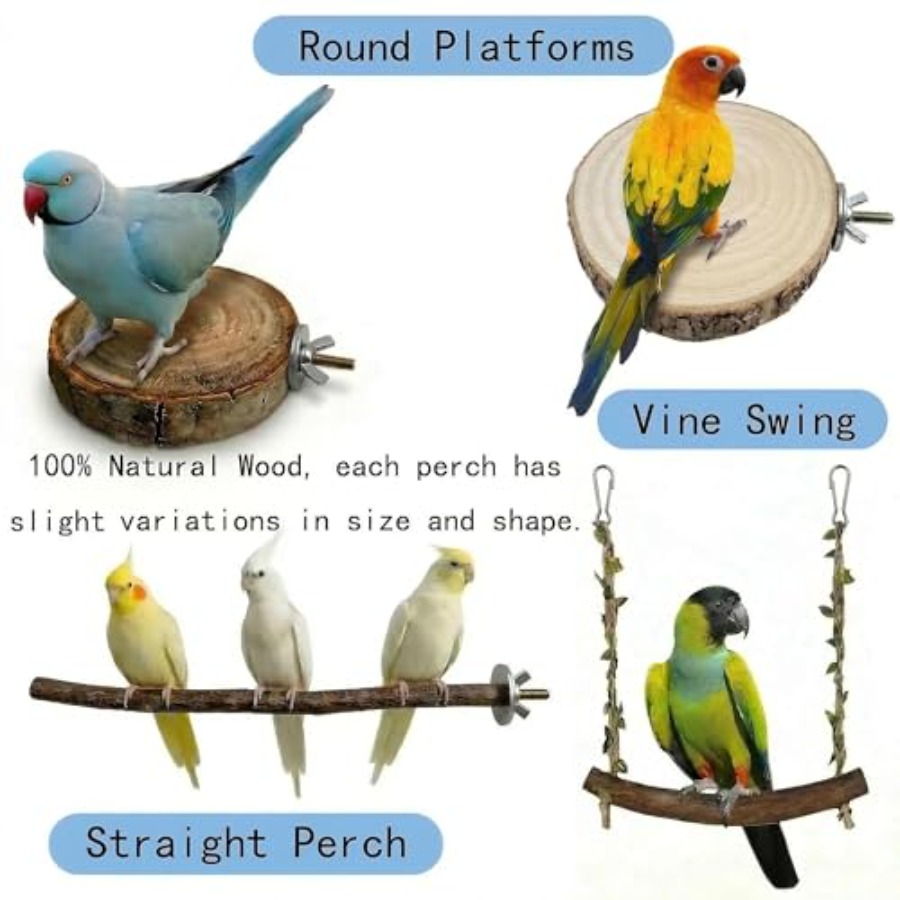 8PCS natural wood bird perches - огляд і ціна Health & Wellness Kuala Lumpur