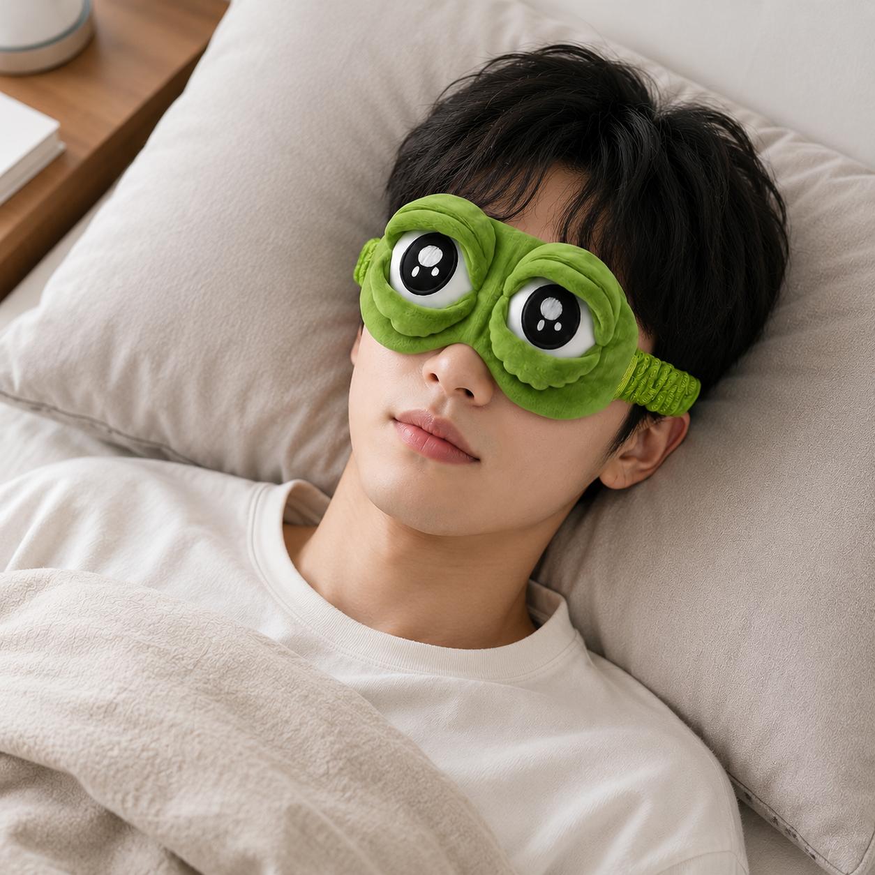 Sleep Eye Mask 3D Cute Frog Fu - огляд і ціна Sleep Eye Mask 3D